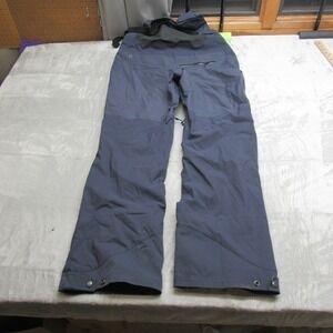Flylow Firebird Bib Pants Mens XL Blue Pockets Adjustable Waterproof Ski 36x33